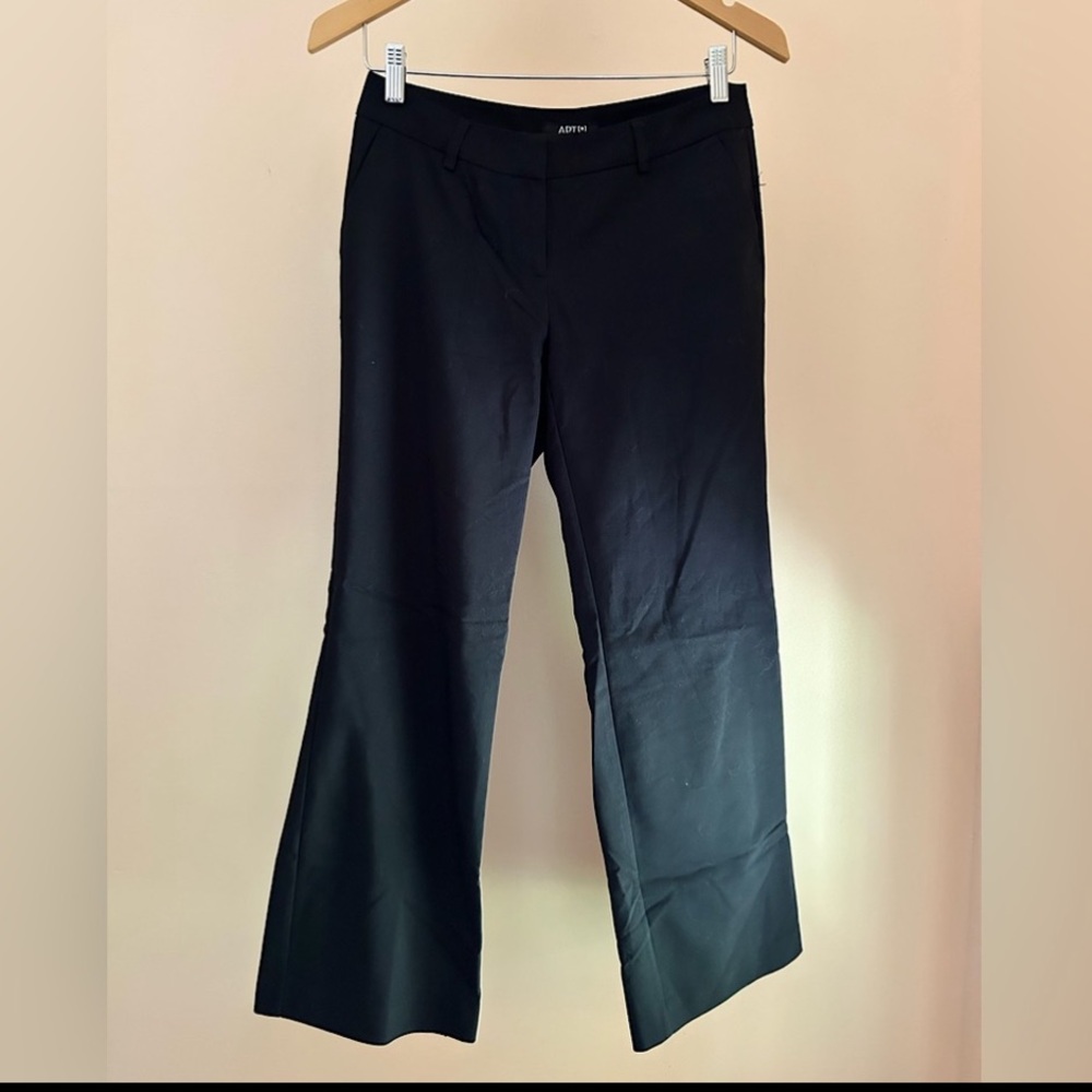Black Petite Dress Pants Work Slacks Women Size 2P Apt. 9 Hook-and-bar Bottoms